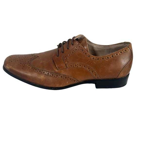 Stacy Adams Mens Dress Shoes Size 7.5M Leather Upper & Linings 24738-221 Brown - Picture 7 of 9